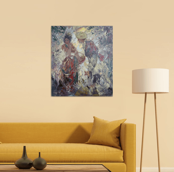 Surprise(70x80cm, oil painting, modern art)