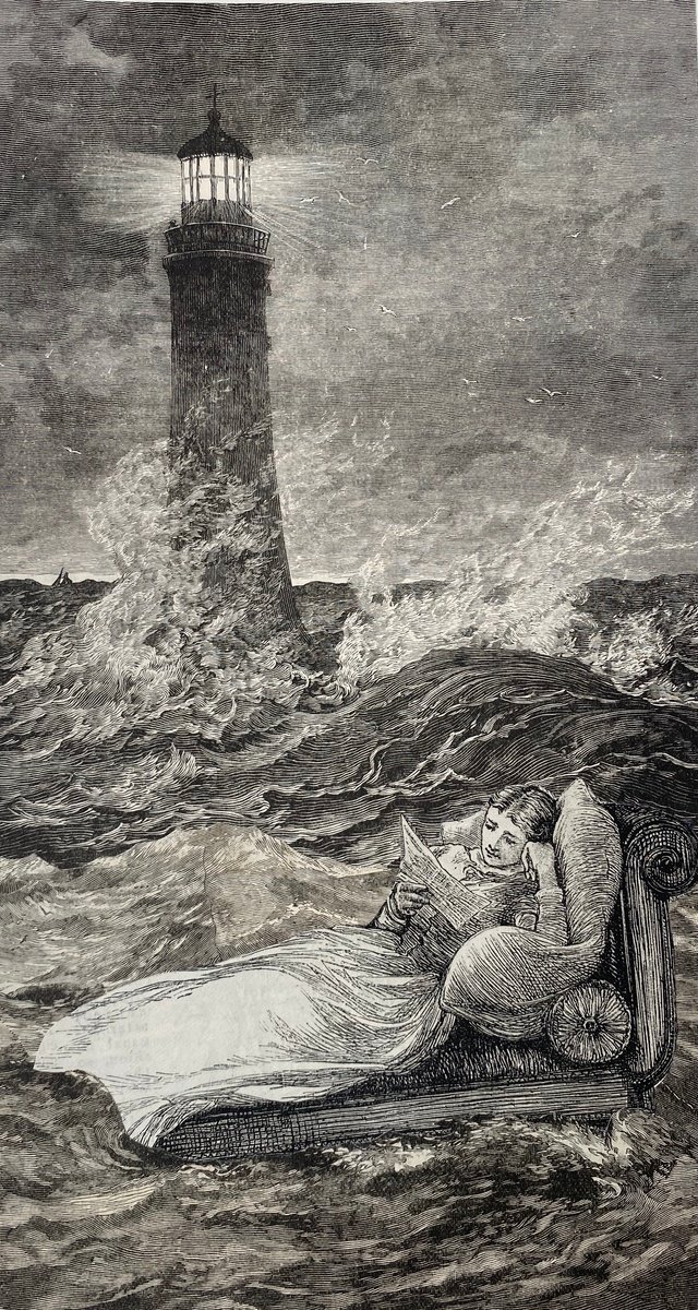 Surrealistic Portrait Collage By Tudor Evans, 5 X 9", Reading His Letter, Original Artwork