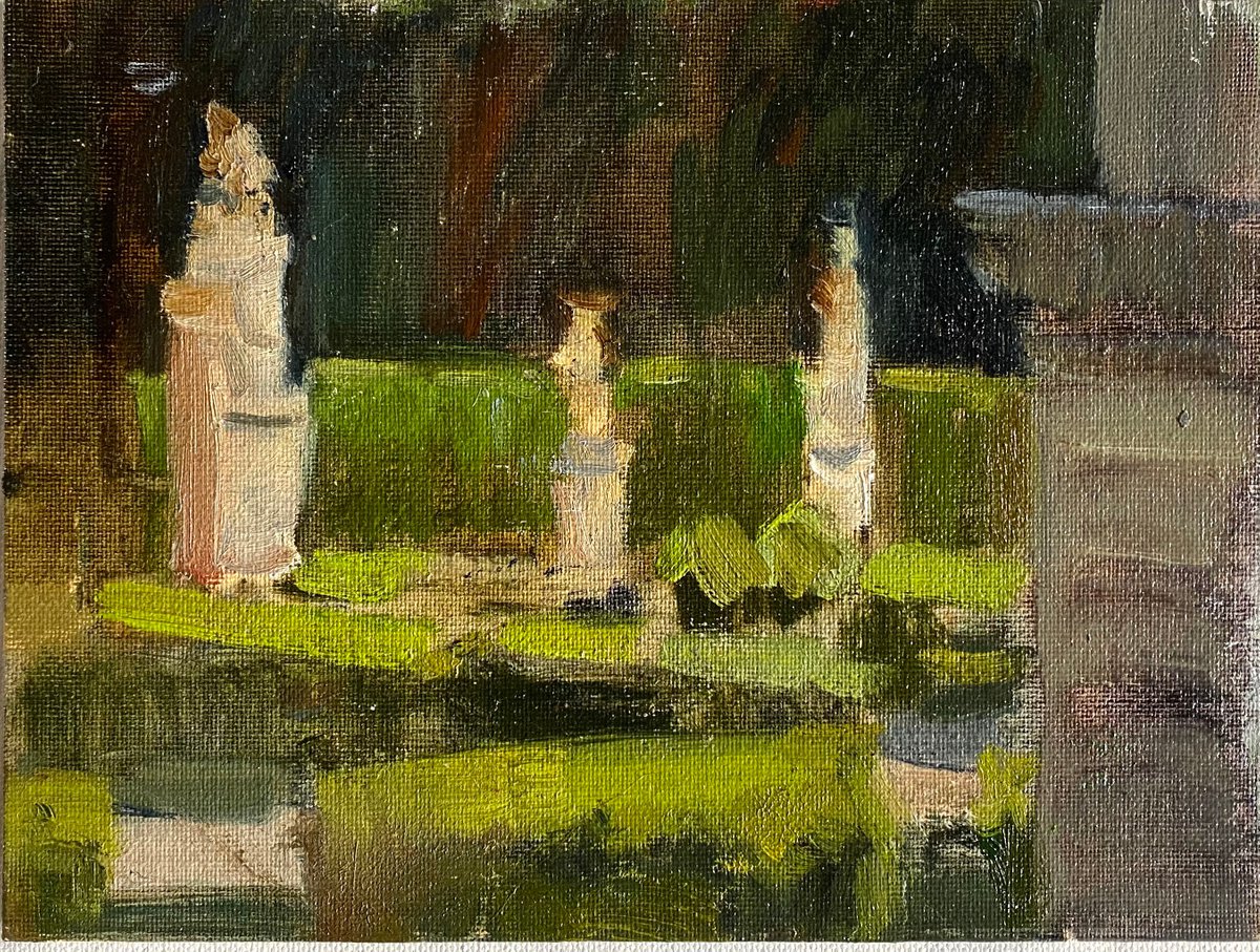 Villa Borgese. Rome 18x24 cm| oil painting by Nataliia Nosyk
