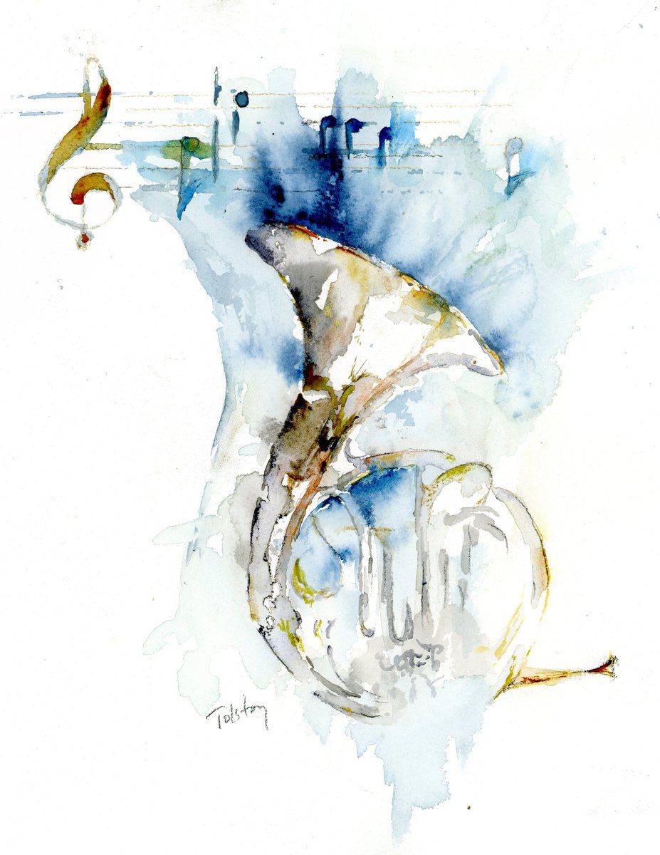 French Horn by Alex Tolstoy