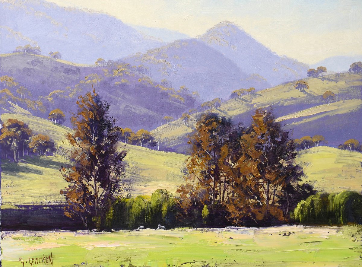 Hilly Landscape Mudgee by Graham Gercken