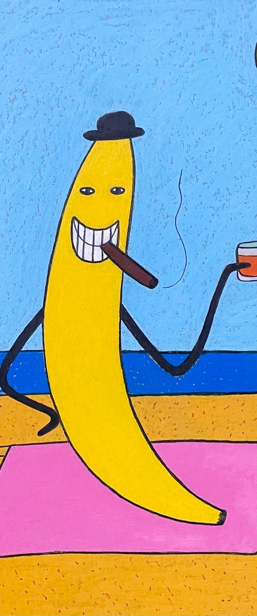 Mister Banana on vacation by Ann Zhuleva