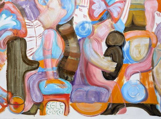 The Waiting Room (two paintings)