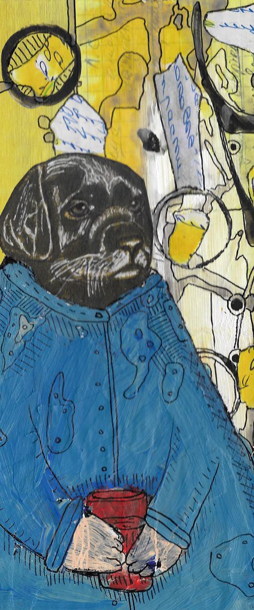 Drinking dog #10 by Pavel Kuragin