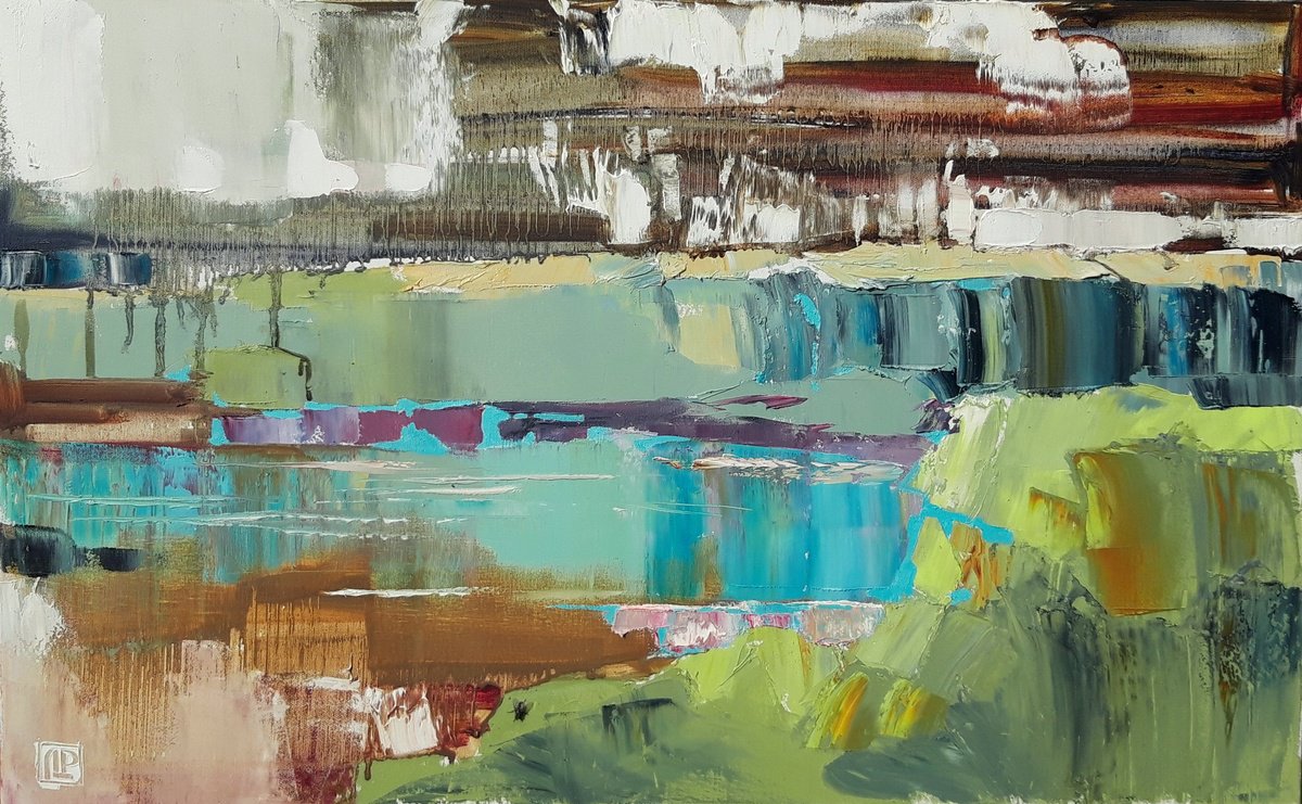 Between Herbs And Water By Lesya Ros, 33 X 20, Artwork For Sale On Artfinder