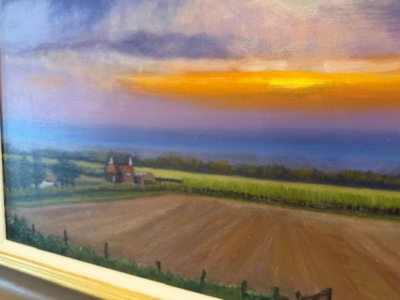English Countryside - Setting Sun