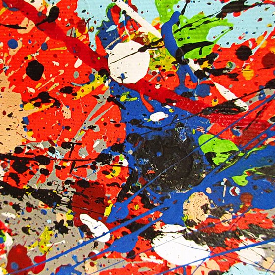 CONVERGENCE 6,  POLLOCK MODE, framed