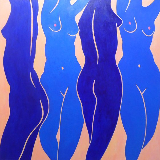 FOUR BLUE NUDES DANCE