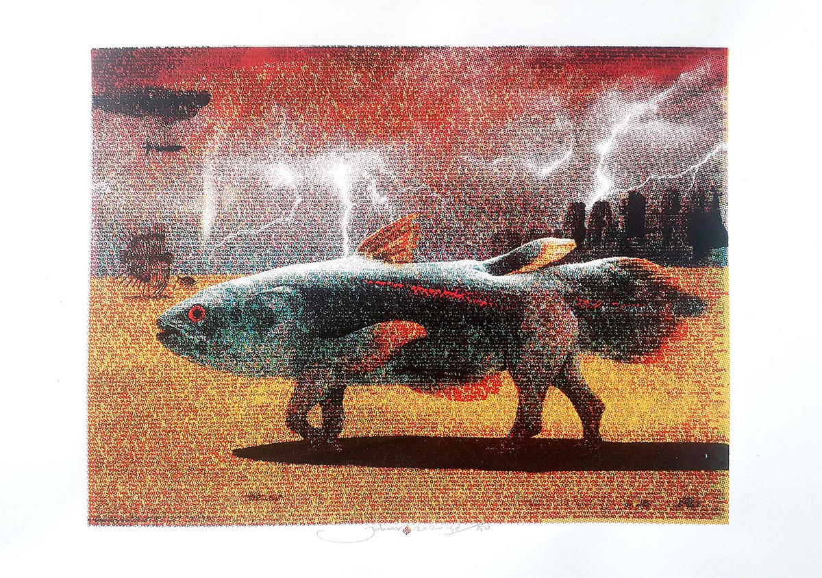 Surrealistic Screenprint , Desert 01 By Gokhan Okur, 20 X 14, Artwork For Sale On Artfinder