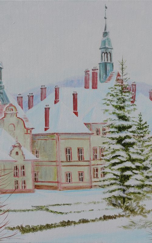 Castle Beregvar, 40*60 by Dmytro Yeromenko