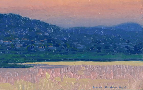 Sunset. Kanone. Corfu.
