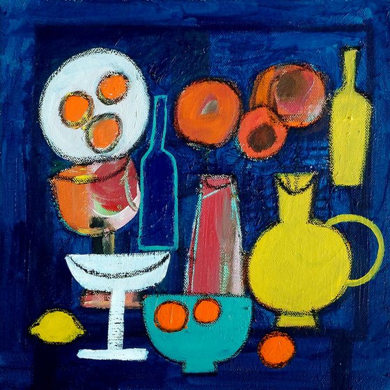 Two Yellow Vases