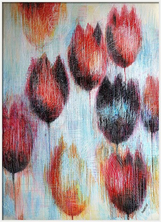 Multicolored Tulips 1