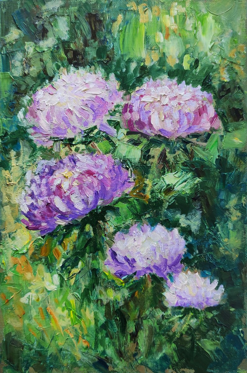 Autumn Asters Painting by Yulia Berseneva