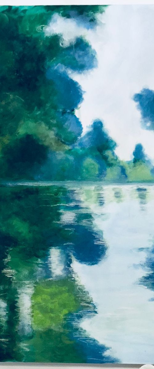 Monets river 2 by Shabs  Beigh