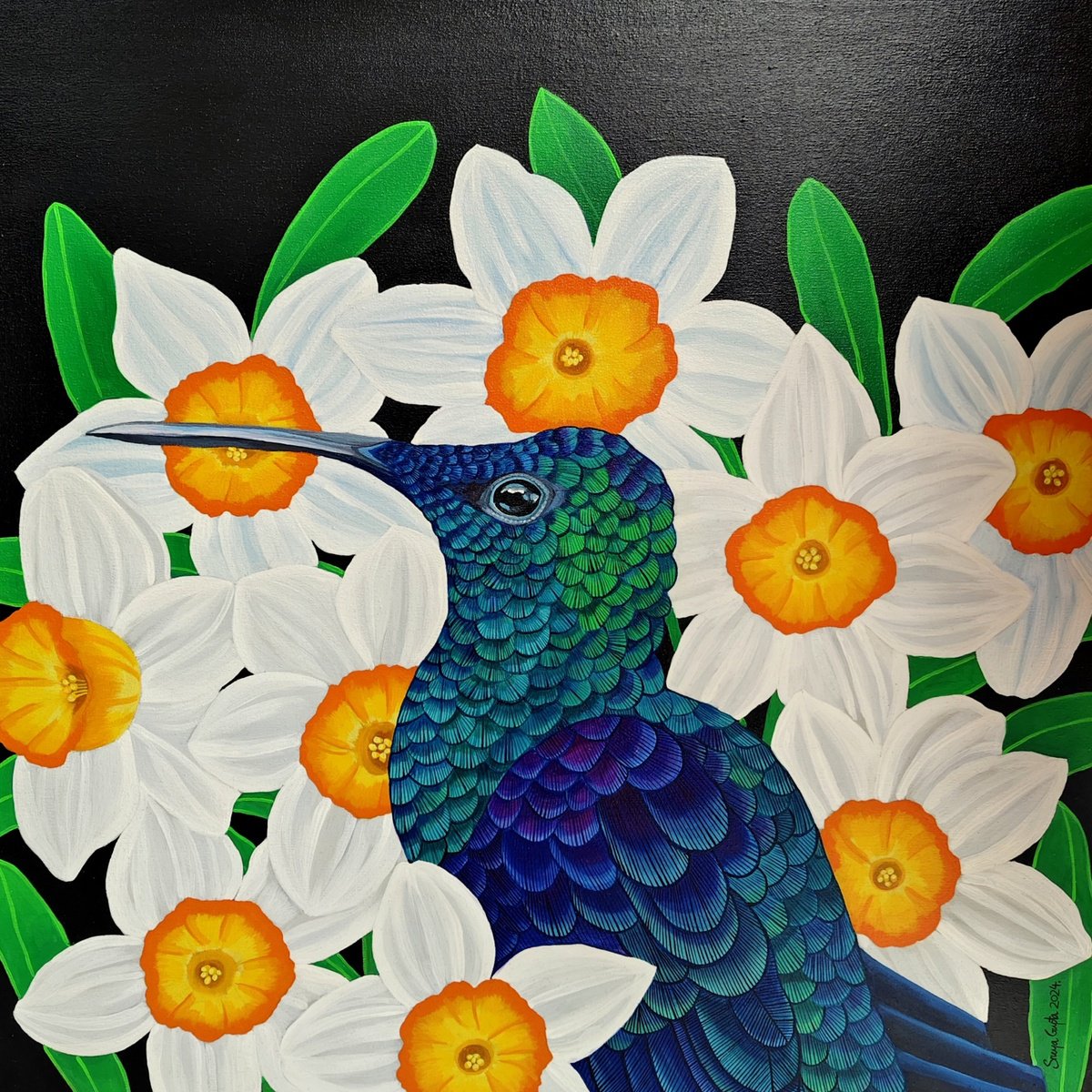 Spring Splendour By Sreya Gupta, 30 X 30, Artwork For Sale On Artfinder