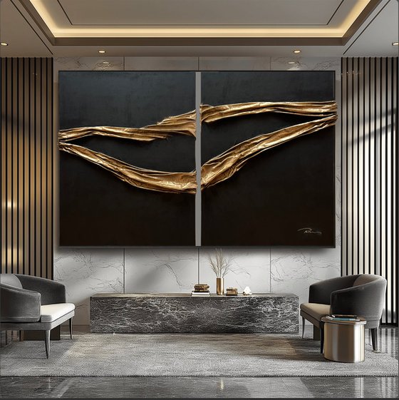 Black & Gold Abstract Luxury