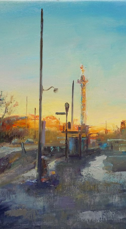 Bastille , morning , works by Manuel Leonardi