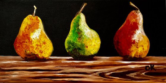 Pears. Still life .