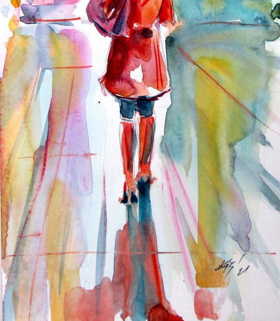 Girl with umbrella