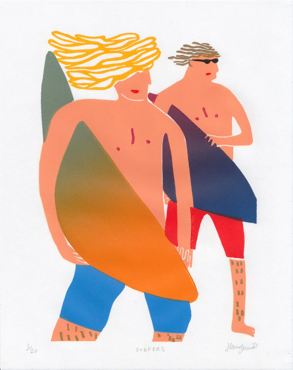 Surfers by Hannah Forward
