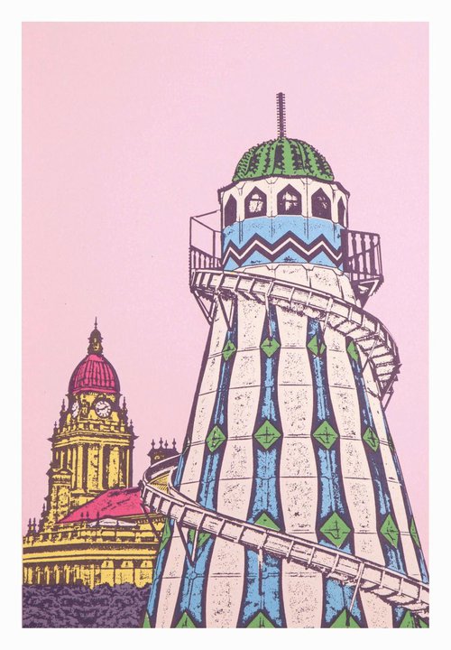 Helter Skelter - Leeds  - (Pink) by Talia Russell