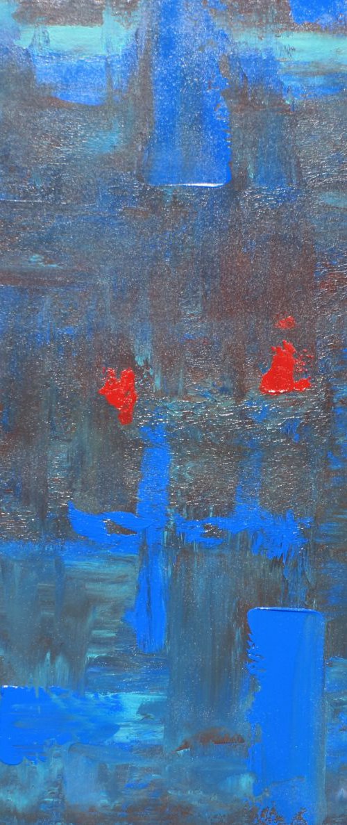 The Two Red Abstract Marks by Robert Lynn