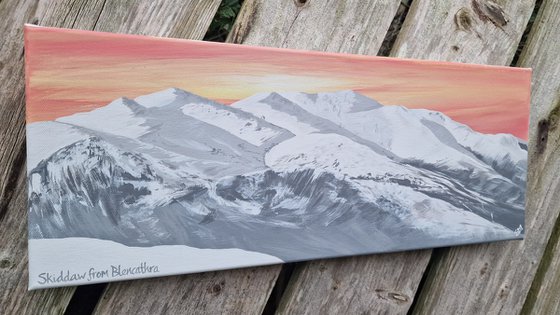 Skiddaw from Blencathra, The Lake District