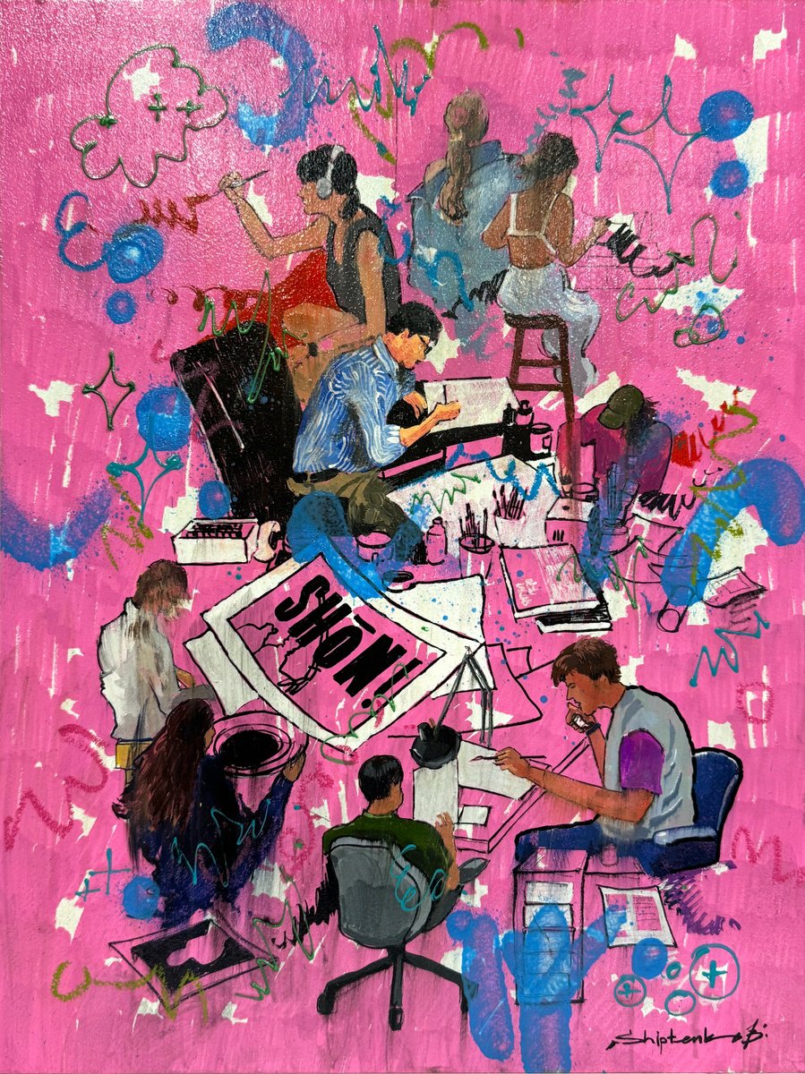 Photorealistic Portrait Acrylic Painting By Bogdan Shiptenko, 16 X 20, Creative Uncle, Original Artwork