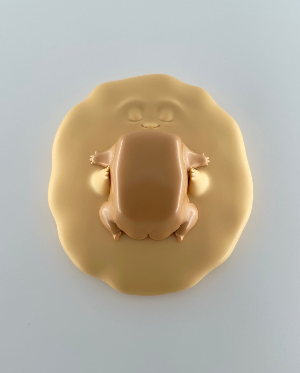 Cartoon Abstract Sculpture By Anastasiia Comicada, 6 X 5, Pancake & Butter - Gentle, Original Artwork