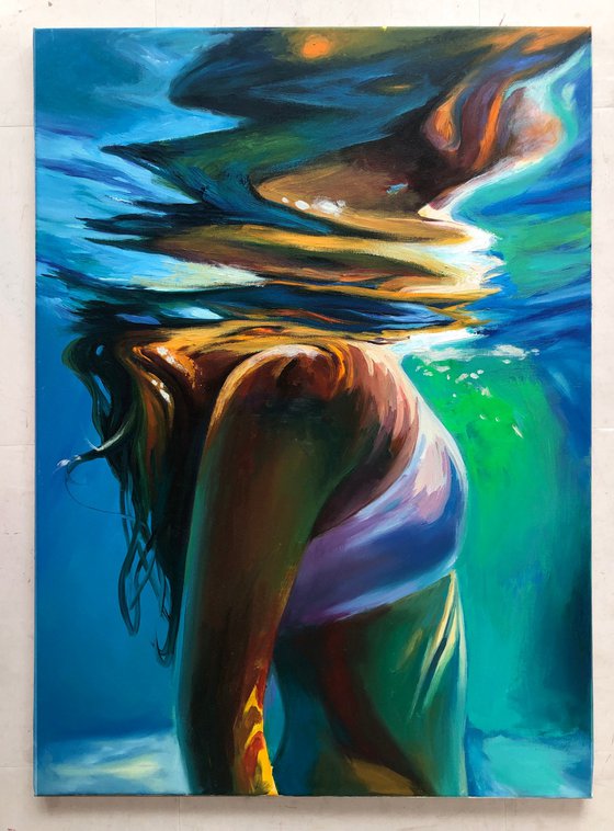 Girl in the water.