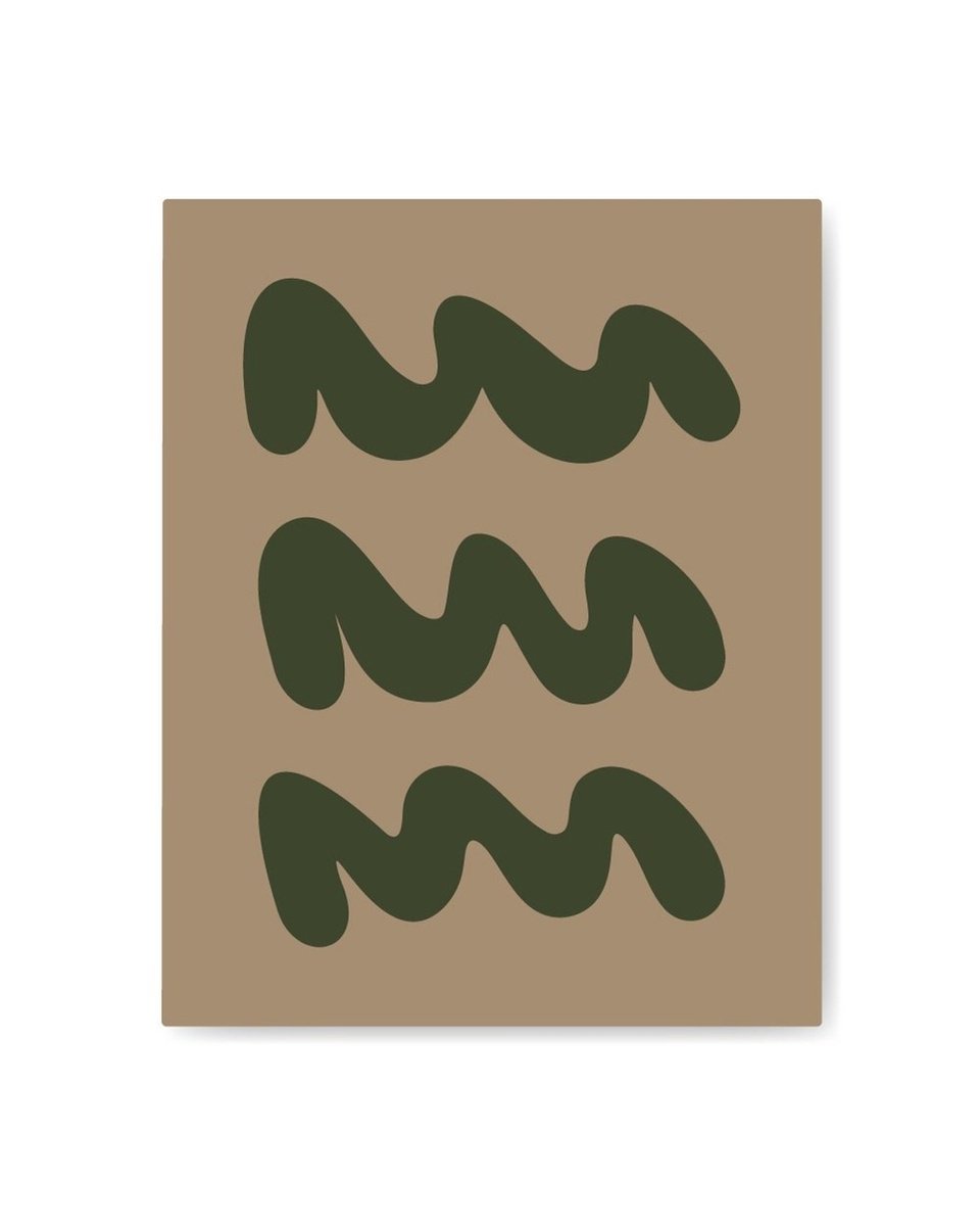 Abstract Acrylic Painting By Shadia Sabagh, 25 X 31", Waves V, Original Artwork