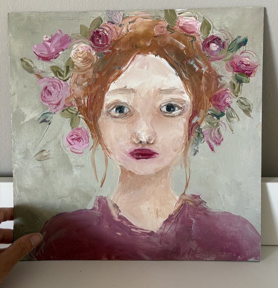 Spring Floral Crowned Muse Portrait