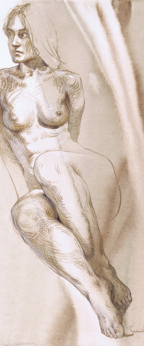 Erotic Art Beautiful nude 1854 by Samira Yanushkova