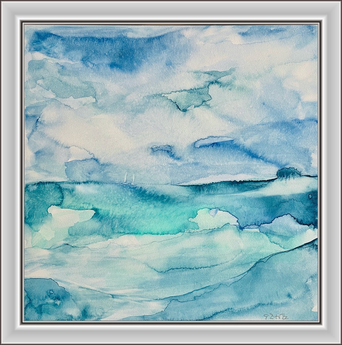 Abstract Watercolour , We Know Nothing By Gesa Reuter, 12 X 12, Artwork For Sale On Artfinder