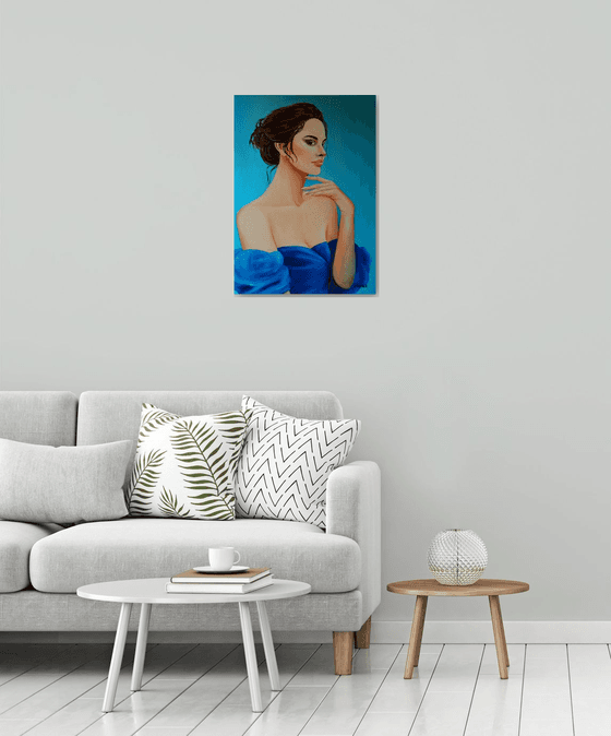 Portrait in blue