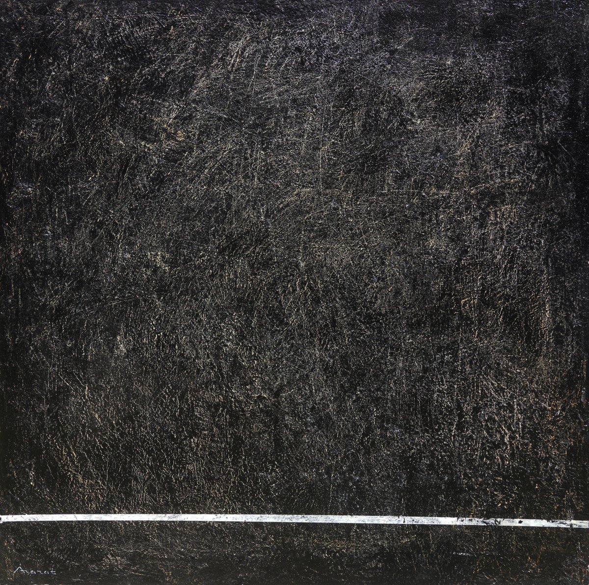 Abstract-1(100x100cm, oil painting) by Ararat Aleksanyan