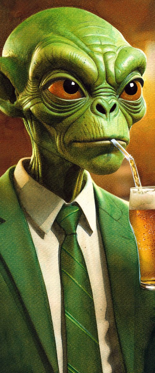 Alien drink Beer by REME Jr.