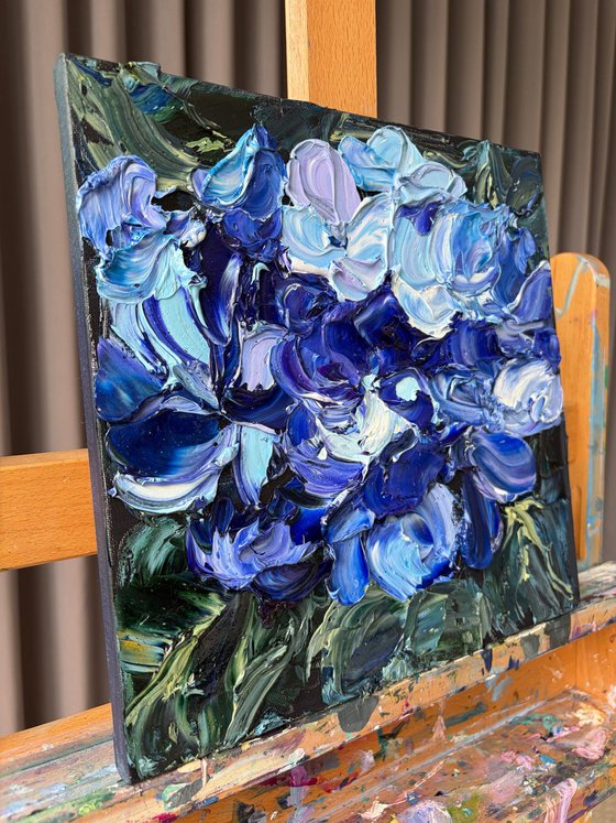 Midnight Hydrangea III — Deep Blue Violet