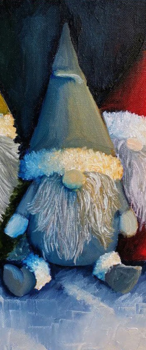 Christmas gnomes by Oksana Siciliana