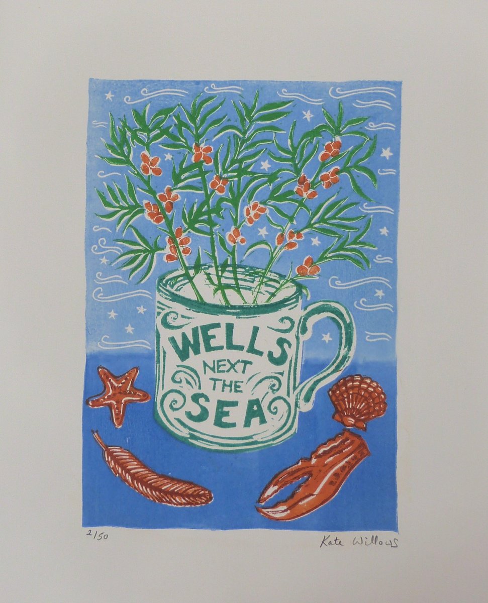 Wells Mug (Sea Buckthorn) by Kate Willows