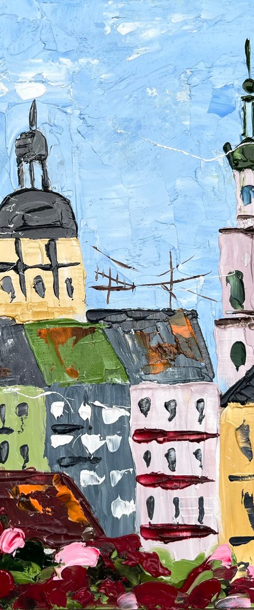 Lviv Painting by Halyna Kirichenko