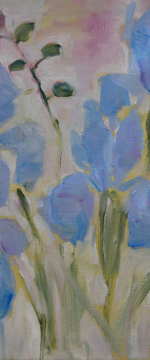 Irises and Freesia by Elena Zapassky