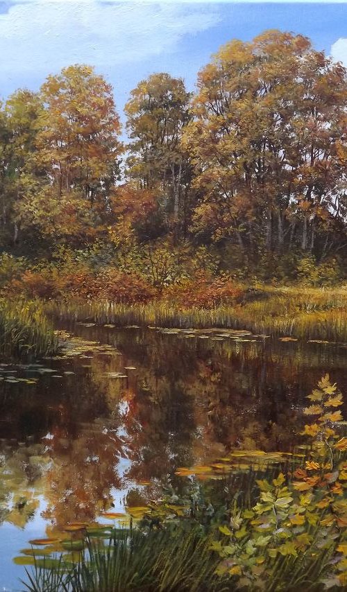 Autumn River by Oleg Riabchuk