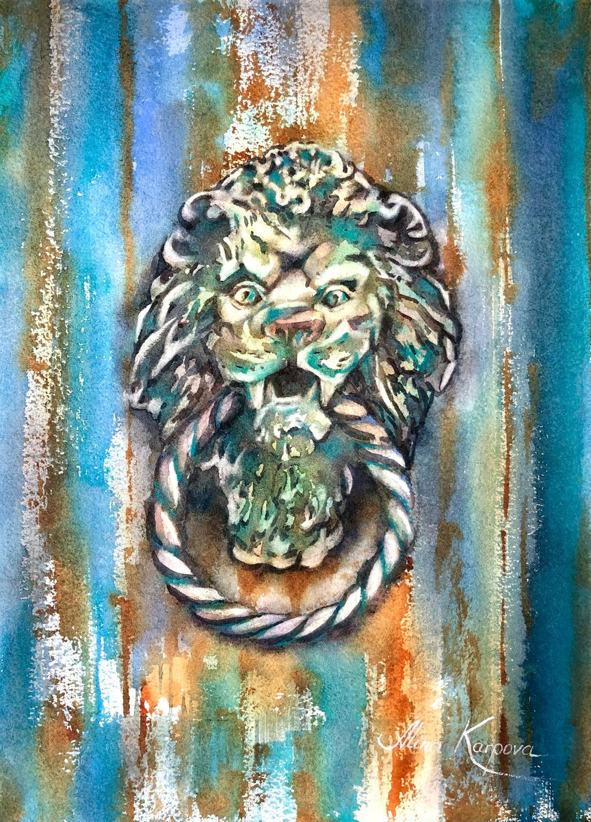 Lion door knocker by Alina Karpova