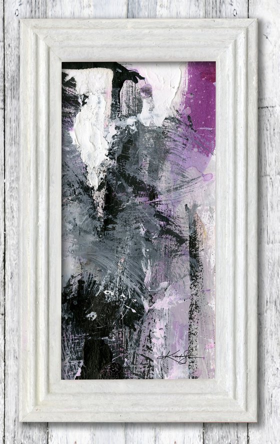 Brush Euphoria 3 - Framed Abstract Painting by Kathy Morton Stanion