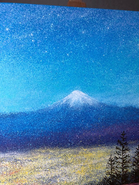 Mount Fuji, night