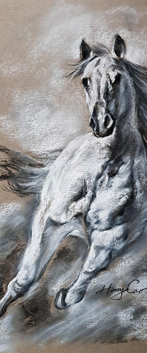 Running Horse by Henry Cao