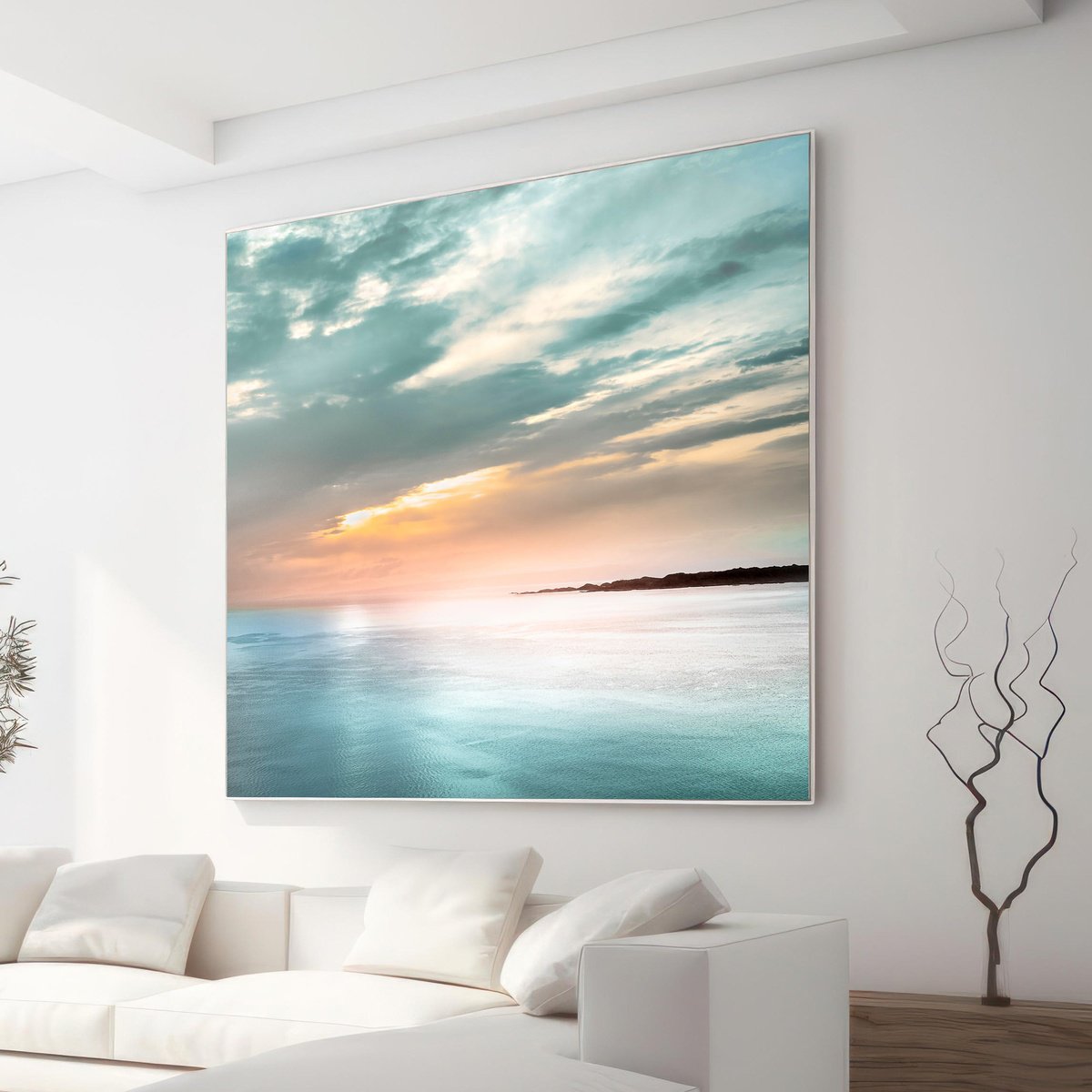 Impressionistic Landscape Photograph By Lynne Douglas, 60 X 60", The Gift, Isle Of Skye, Original Artwork