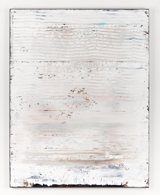 White abstract painting WP419